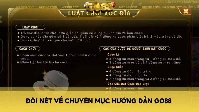 Đôi nét về chuyên mục hướng dẫn Go88 