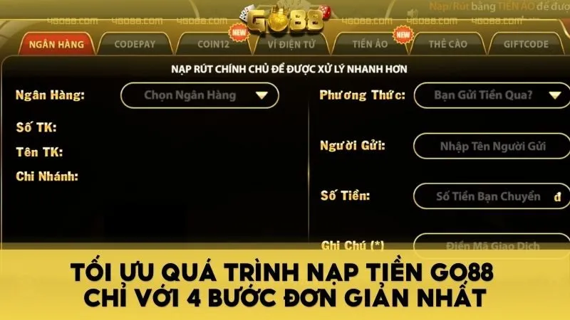 Nạp tiền GO88